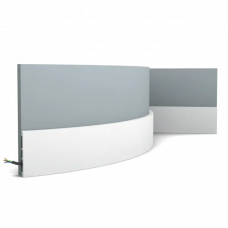 Многофункциональный профиль гибкий Orac Decor SX163F Square Полиуретан 2000*102*13 мм