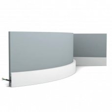 Многофункциональный профиль гибкий Orac Decor SX162F Cascade Полиуретан 2000*40*10 мм